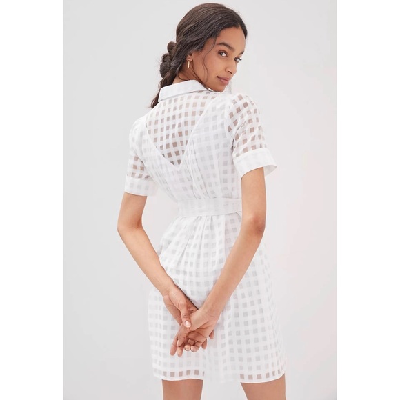 Anthropologie Windowpane Mini Dress - NWT - XL and 1X - Picture 4 of 15